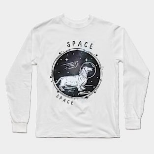 astranaut dog Long Sleeve T-Shirt